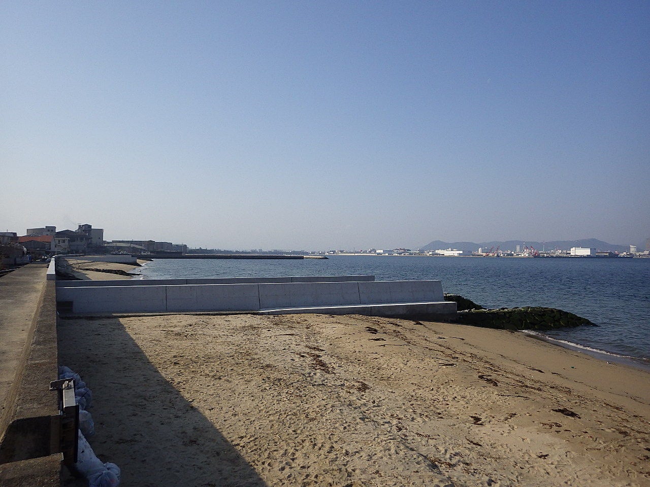 海岸砂防堤工事